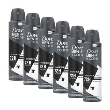 Imagem de Kit 6 Desodorantes Dove Men+care Antitranspirante Aerossol Invisible Dry 150ml