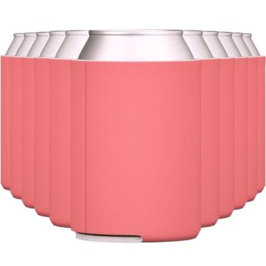 Imagem de TahoeBay Coolers de lata de cerveja em branco, resfriadores de lata de refrigerante dobrável em massa, mangas de sublimação personalizadas para casamentos, festas de despedida de solteira, lembrancinhas divertidas de festa da HTV, Strawberry, 12oz, 12