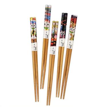 Imagem de Jogo Kit de Hashi de Madeira (Palitinho Japonês) - Maneko Neko - 5 pares