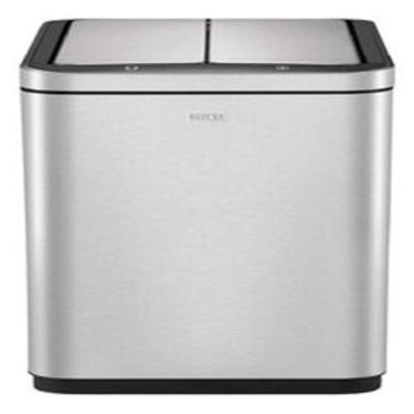 Imagem de Lixeira Automática Com Sensor 30 Litros Aço Inox 62x38x25cm