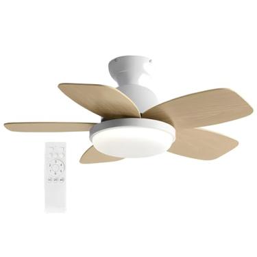 Imagem de Ventiladores De Teto Com Luzes, Ventilador De Teto Moderno Com Controle Remoto, Ventilador De Teto Com Motor Reversível, Silencioso (Color : Style 4, Size : 36in)