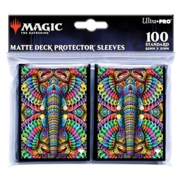 Imagem de Ultra Pro - The Lost Caverns of Ixalan 100 ct Deck Protector® Sleeves Quintorius Kand for Magic: The Gathering, Proteja as cartas MTG de arranhões e arranhões, protetor de manga de cartão de tamanho padrão