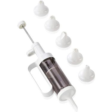 Imagem de Leifheit Saco de confeitar com uma mão, branco/cinza