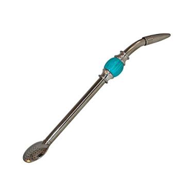 Imagem de Filtro de canudo de aço inoxidável Yerba Mate Chá Bombilla Gourd da Recehere, Azul