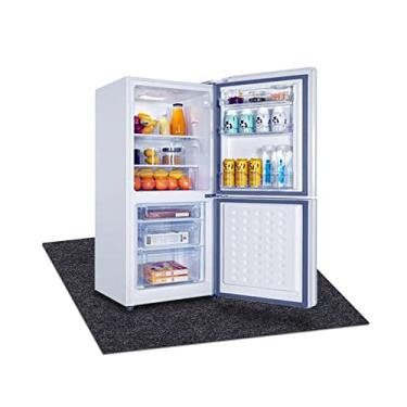 Imagem de Tapete para refrigeradores de bebidas, antiderrapante, absorve água, protege o chão de água e derramamentos, antiderrapante e à prova d'água (tapete de geladeira: 61 cm x 61 cm)