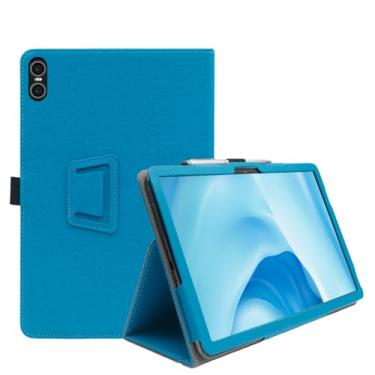 Imagem de Capa para TECLAST P30 / TECLAST P30T 25.7 cm 2023 capa traseira rígida ultra fina e leve com suporte de alça de mão com fecho magnético suporta hibernar/despertar automático para TECLAST P30/P30T