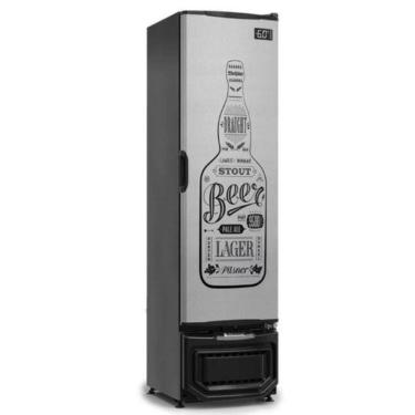 Imagem de Refrigerador Vertical Cervejeira 228L Porta Cega Tipo Inox Com GCB-23E GW/TI/220V - Gelopar