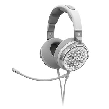 Imagem de Corsair Fone de Ouvido para Jogos Virtuoso Pro com Fio - Aberto nas Costas - Microfone Unidirecional Destacável - Drivers de Grafeno de 50 mm - 20Hz-40 kHz - Branco