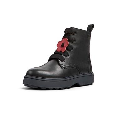 Imagem de Camper Bota de cano curto infantil Norte K900150 para meninas, Preto, 1 Little Kid