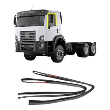 Imagem de Jogo Borracha Canaleta Sem Pestana Caminhão Vw Constellation - Disk Bo