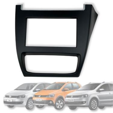 Imagem de Moldura Painel  Dvd 2 Din Fox Crossfox Spacefox 2013 Preto - PERMAK