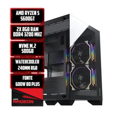 Imagem de PC GAMER OPS RYZEN 5 5600GT VEGAS 7, 16GB RAM, NVME 500GB, W/C 240MM, 600W 80 PLUS, GAB 3 FANS RGB