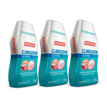 Imagem de Kit 3 Gel Dental Digluconato de Clorexidina 0,12% Degermante Creme Cli