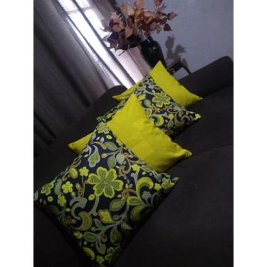 Imagem de 4 Capas Almofadas Lindas Decorativas Sala Sofá C/ Ziper - Nena Enxovai