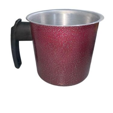 Imagem de Canecao/leiteira color 1,2L n12 - Aluminio Conte, Vinho Craqueado 