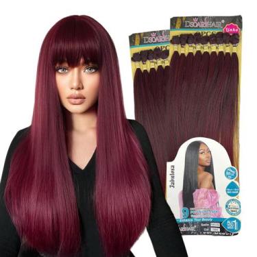 Imagem de Cabelo Aplique Tela Bio Fibra Liso Entrelace Fabulosa 80 Cm - Rass Hai