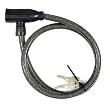 Imagem de Cadeado Para Bicicleta Com Cabo De Aço 80cm - EDA