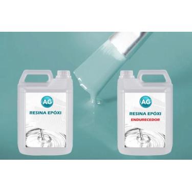 Imagem de Resina Epóxi 1Kg + Cor Sólida ul Turquesa Ral5018 Ag Alta - Resinas Ag