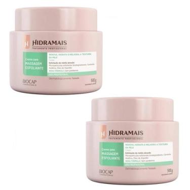 Imagem de kit 2 Creme desodorante Hidramais massagem Esfoliante  500g