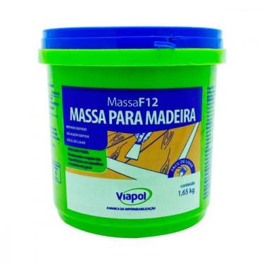 Imagem de Massa F12 Madeira 1,65Kg Marfim - Viapol