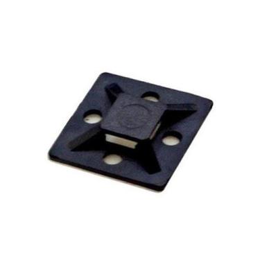 Imagem de Fixador Adesivo 25x25x7,5mm Preto Com 50 G20, Preto