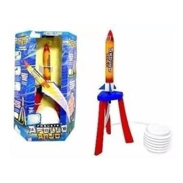 Imagem de Brinquedo Foguete Apolo Infantil Menino - Brinquedos Anjo, Azul