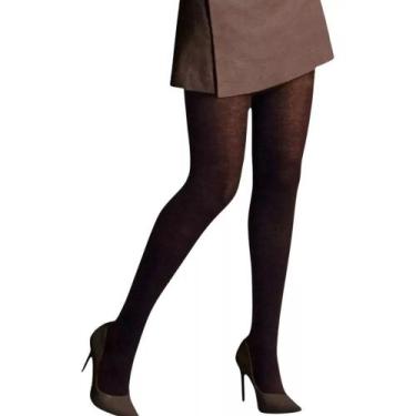 Imagem de Meia Calça Acrílico Fio 80 Selene 9830.002, P, Café