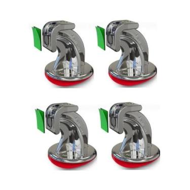 Imagem de 4 Un Prendedor Fixador Trava Porta Magnético Fixação Adesiva - Plasnat