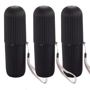 Imagem de Porta Escova De Dente Estojo Multiuso Para Viagem 3 Unidades - Ladiv, 