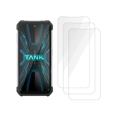 Imagem de SCDIYEER [3 peças], película protetora de vidro temperado para Unihertz 8849 Tank 3/3Pro, alta transparência [dureza 9H] [livre de bolhas]