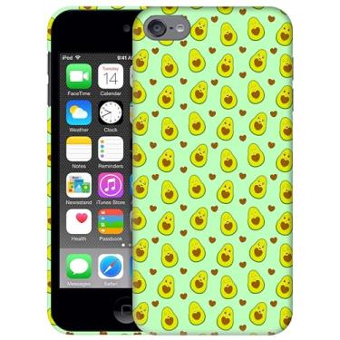 Imagem de Generic Capas SM Capa para iPod Touch 7, Capa para iPod Touch 6, Capa para iPod Touch 5 - Design Padrão de Abacate Impresso 3D Capa Traseira de Plástico Rígido para iPod Touch 7/6/5.