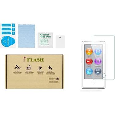 Imagem de [Pacote com 5 unidades] Película protetora de tela de vidro temperado iFlash para Apple iPod Nano 7ª e 8ª geração – transparente / bordas arredondadas 2,5D / dureza 9H / à prova de arranhões / sem bolhas / revestimento oleofóbico
