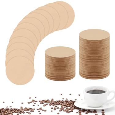 Imagem de 800 peças de substituição de papel de filtro de café redondo natural cru acessórios de café compatíveis com Aerobie Aeropress Coffee, máquinas de café espresso, 1 caixa