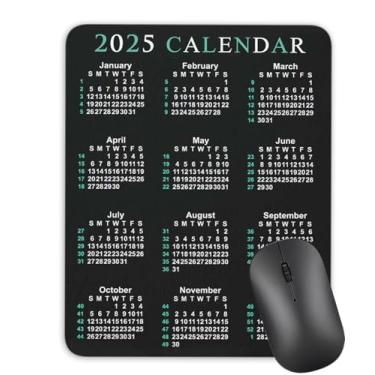 Imagem de Mouse pad de calendário, 2025 calendário edição vertical tapete de mouse de borracha natural, tapete de mouse criativo de qualidade para jogos retangular mouse pad de mesa personalizado 24.1 cm x 20.1
