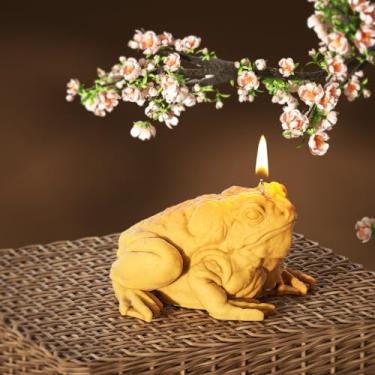 Imagem de Moldes cilíndricos molde de vela espiral ondulado de silicone - moldes de fundição de resina de silicone para velas, resina e sabão suprimentos de artesanato (sapo)