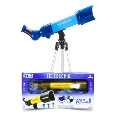 Imagem de Telescópio Infantil Polilab Zoom 80x Polibrinq