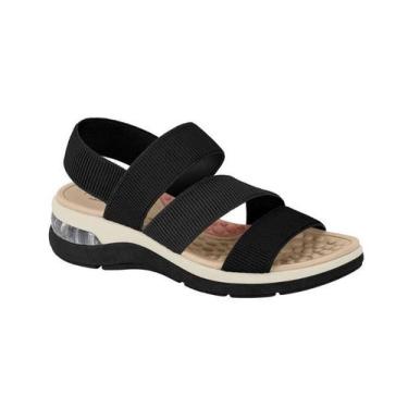 Imagem de Sandália Feminina Modare Conforto Elástico, Preto, 35