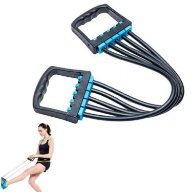 Imagem de Elástico Extensor com Alça para Treinos em Casa Controla Intensidade M