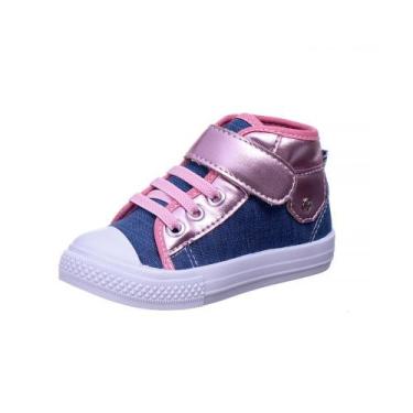 Imagem de Tênis Infantil Feminino Bebê Leve Para Passeio - AS174 - Botinho, Azul