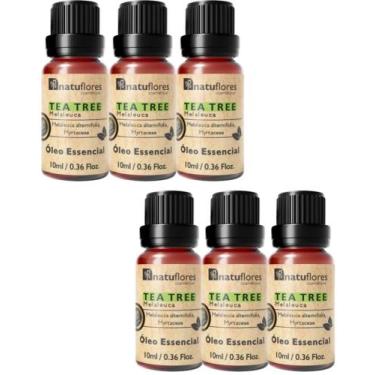 Imagem de ÓLEO ESSENCIAL TEA TREE (MELALEUCA) 10ml NATUFLORES kit 6 und