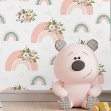 Imagem de Papel De Parede Adesivo Infantil Arco Iris N017101 0,58X3M - Adesivo B