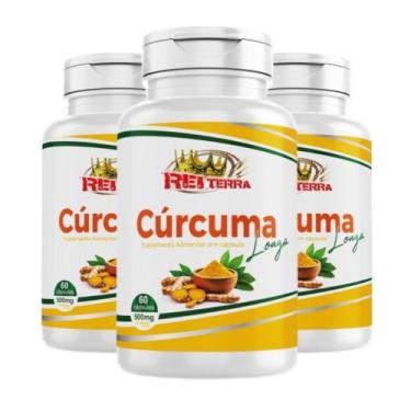 Imagem de 3x Cúrcuma Longa pura 500mg 180cps - N&S