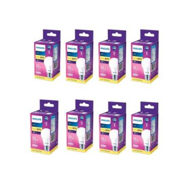 Imagem de Kit 8 Lampada Led Bulbo Philips 11w(eq.75w) 3000k 1018l