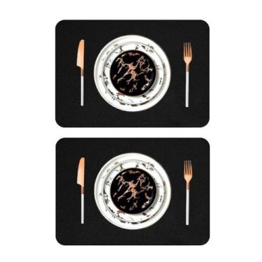 Imagem de 30 Jogo Americano COURO  Impermeável Limpa Facil para MESA - GENERTOY,