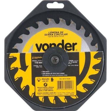 Imagem de Disco De Serra Circular 110 X 20mm Para Madeira 24 Dentes - Vonder
