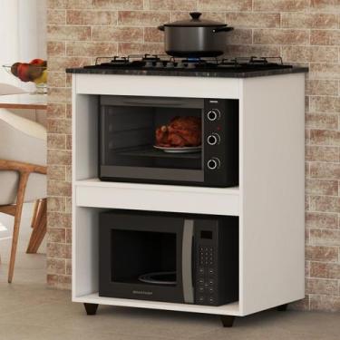 Imagem de Armário de Cozinha para Cooktop São Paulo Branco - Panorama Móveis, Br