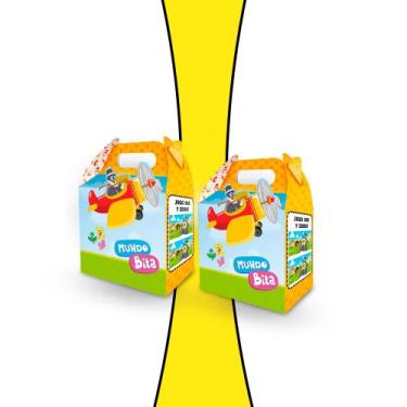 Imagem de Caixa Surpresa Decoração Maleta Mundo Bita Festa 8un - Regina festas