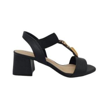 Imagem de Sandália Feminina Salto Médio Com Elástico Calce Fácil Modare 7172113-Feminino