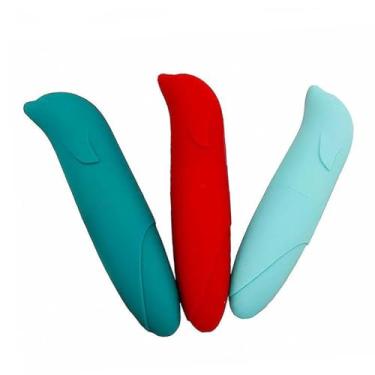 Imagem de Vibrador Golfinho Estimulador Mini Ponto G Aveludado (Verde Escuro)