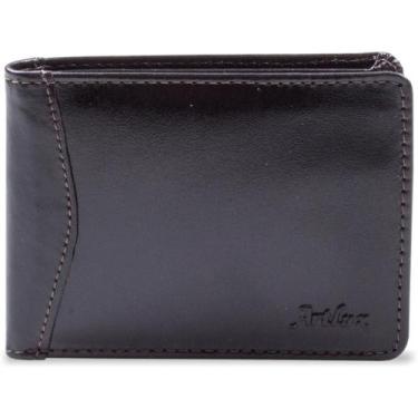 Imagem de Carteira Couro Masculina Artlux 904, Cafe